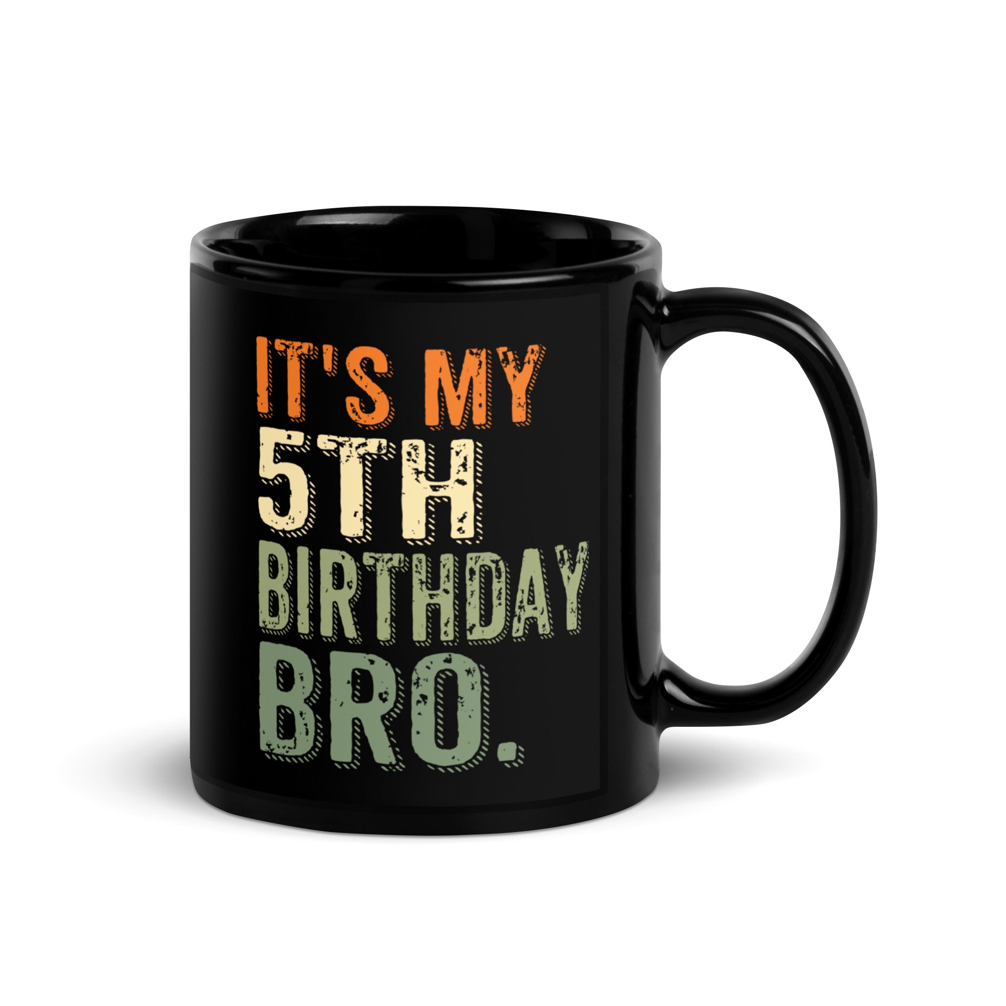 its-my-5th-birthday-bro-fifth-birthday-party-for-boys-girls-black-glossy-mug