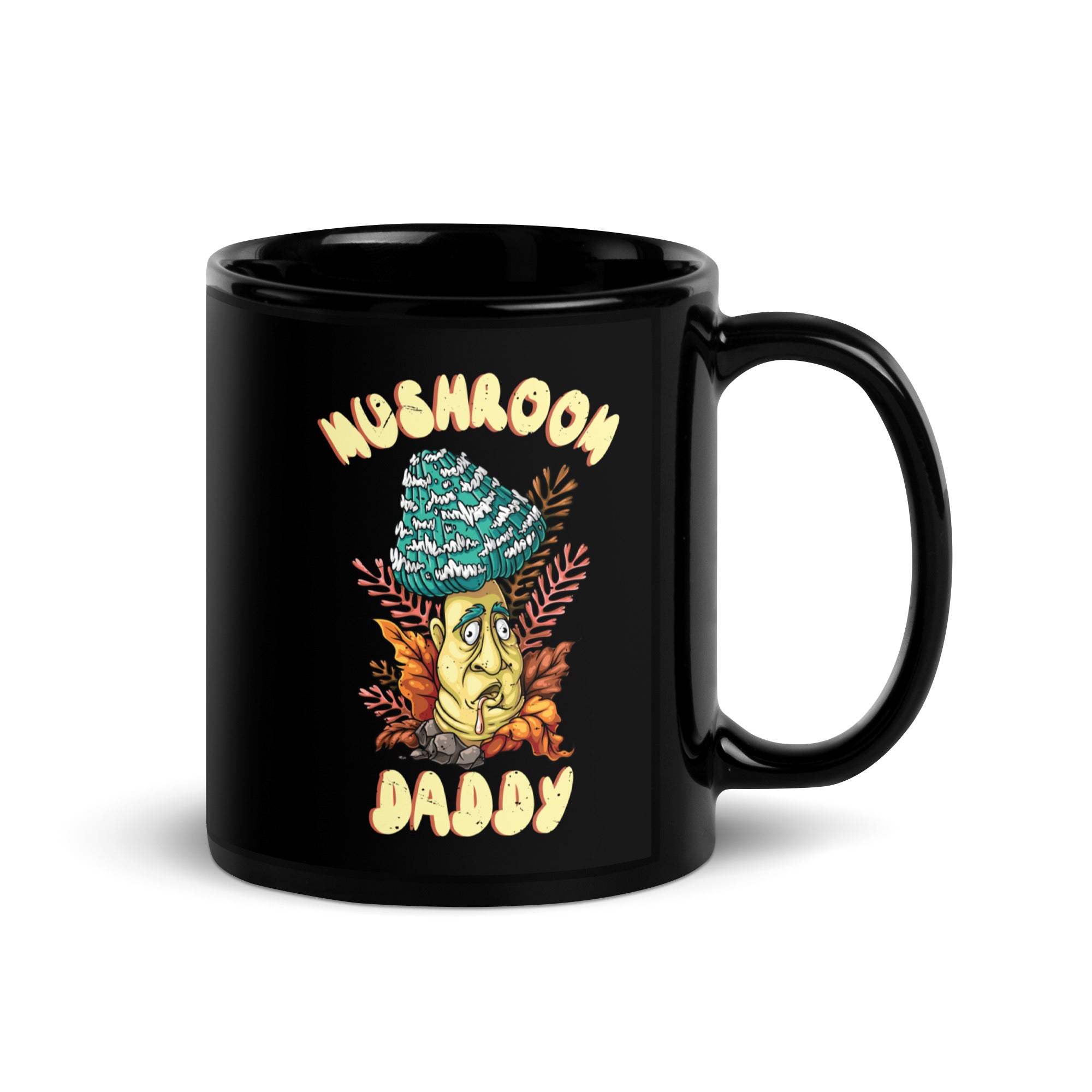 retro-mushroom-daddy-black-glossy-mug