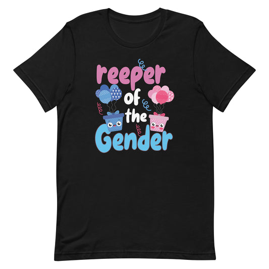 Keeper Of Gender Reveal Party Baby Announcement  Unisex t-shirt